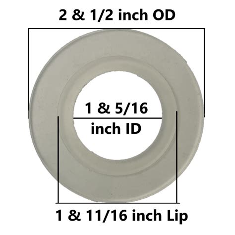 Flush Valve Silicone Seal Mm Od Mm Id Mm Lip Or Inch