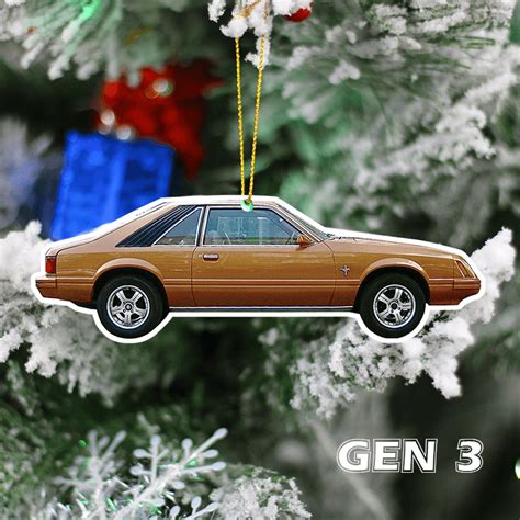 Mustang Christmas Tree Decoration Hanging Ornament Set Trendysweety