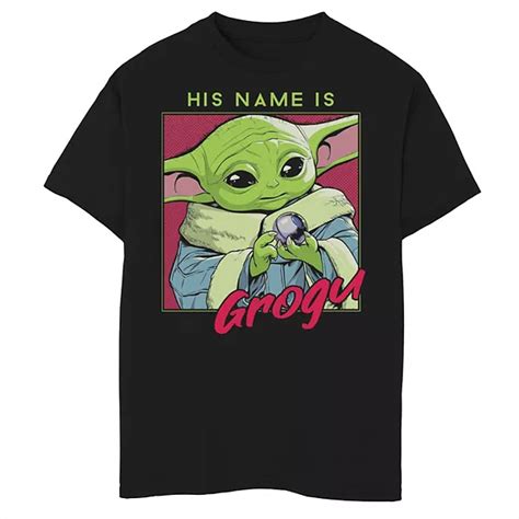 Boys 8 20 Star Wars The Mandalorian His Name Is Grogu Graphic Tee