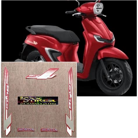 Jual Striping Original Honda Stylo 160 Merah Tahun 2024 Shopee Indonesia