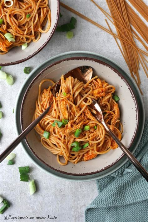 Pulled Chicken Pasta Experimente Aus Meiner K Che