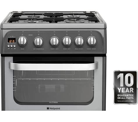 Buy Hotpoint Ultima Hug52g 50 Cm Gas Cooker Graphite And Stainless