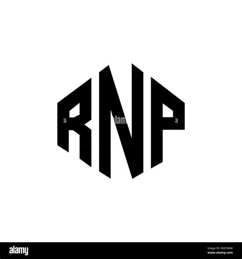 RNP letter logo design with polygon shape. RNP polygon and cube shape logo design. RNP hexagon ...