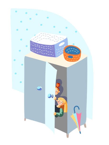 30 Child Hiding In Closet Stock Illustrations Royalty Free Vector