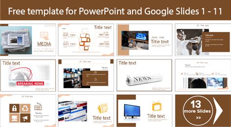 Plantilla De Medios De Comunicaci N Plantillas Para Powerpoint Y