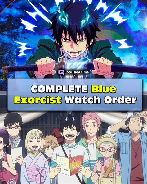 COMPLETE Blue Exorcist Watch Order OFFICIAL