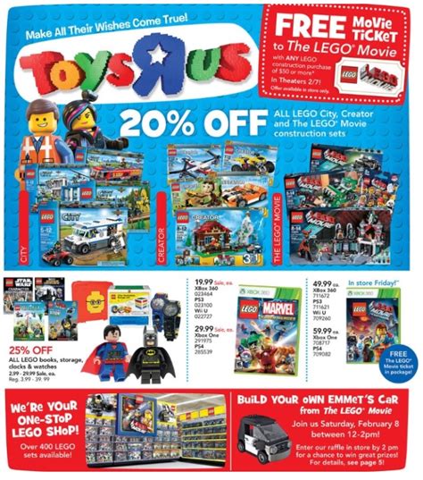 February 2014 LEGO Sale at Toys R Us America – Toys N Bricks