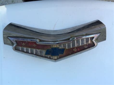 Vintage 59 Chevy Bel Air Trunk Lid Emblem Ebay