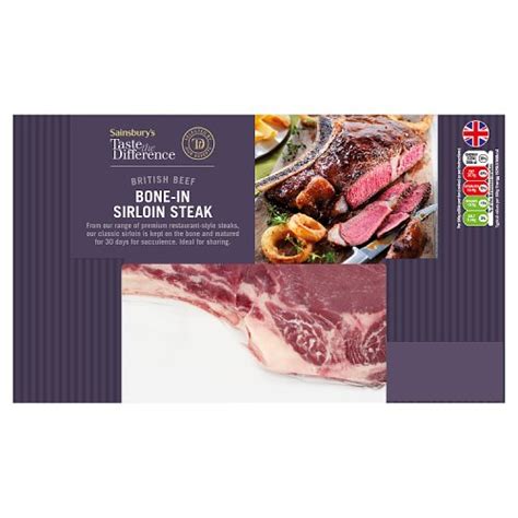 Sainsbury S Taste The Difference British Beef Bone In Sirloin Steak