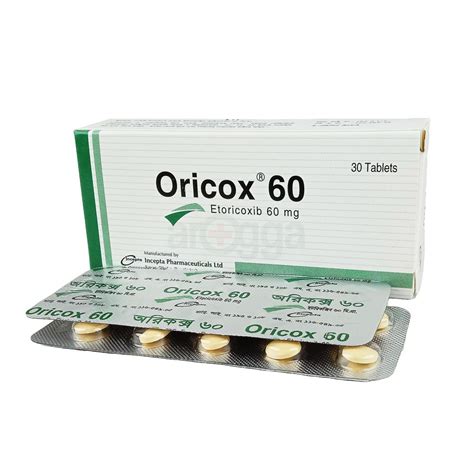 Oricox 60mg Tablet Arogga Online Pharmacy