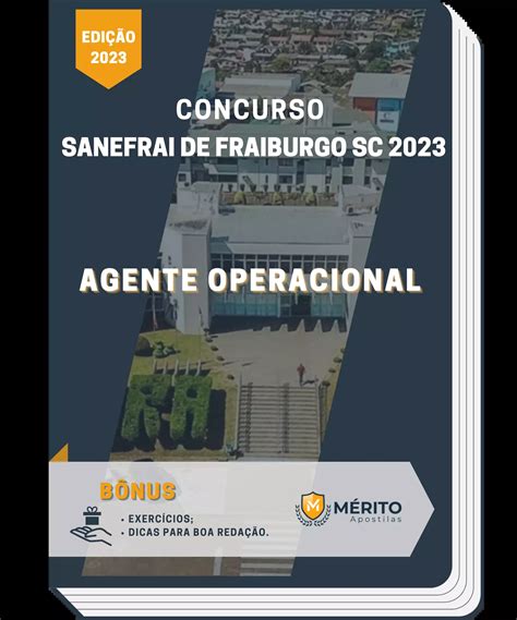 Apostila Agente Operacional Concurso SANEFRAI De Fraiburgo SC 2023