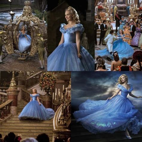 Amazing 2015 Newest Movie Cinderella Prom Dresses Luxury Crystals Lily James Glittery Blue ...