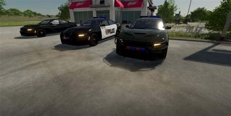 Dodge Charger Srt Hellcat Police Cruiser V1 0 Fs22 Mod Download