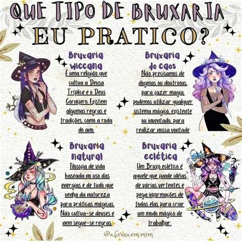 Tipos De Bruxas E Tipos De Práticas De Bruxaria Wicca And Bruxaria Amino