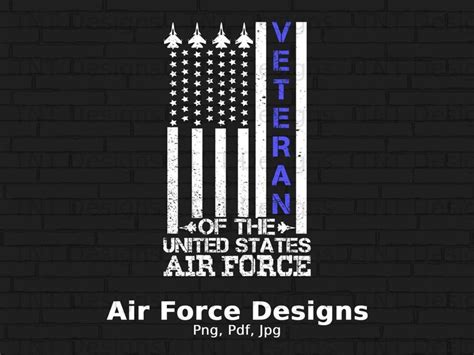 Veteran Of The Us Air Force Digital Png File Download Us Air Etsy