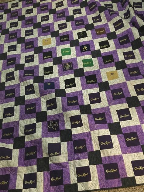 Custom Crown Royal Quilt Custom Quilts Made With Crown Royal Etsy In