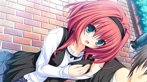 Free Download Hd Wallpaper Red Haired Girl Anime Character Mikagami