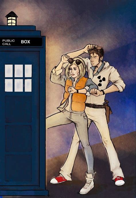 Back To The Tardis Artwork Doctor Who Back To The Future Geek Art