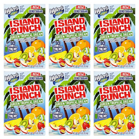 Buy Wylers Light Island Punch Green Tropical Dream Bulk 6 Pack 60