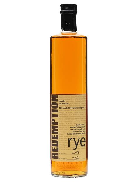 Redemption Rye Rye Whiskey American Whiskey Whiskey