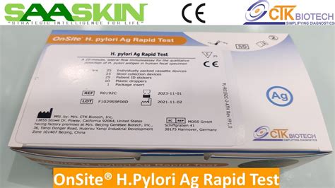 Onsite Hpylori Ag Rapid Test Kit Unboxing Ctk Biotech Youtube