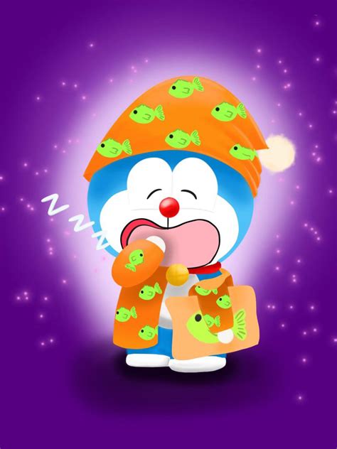 Sleepy Doraemon Digital Art Rdoraemon