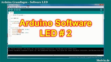 Arduino Programmierung Led Blinken Lassen Youtube