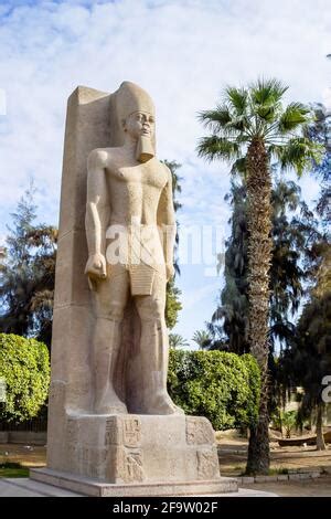 Statue Of Rameses Ii In Mit Rahina Museum Stock Photo Alamy