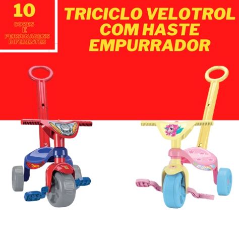 Triciclo Velotrol Herois Dino Unic Rnio Doll Motoca Veloc Pede Infantil