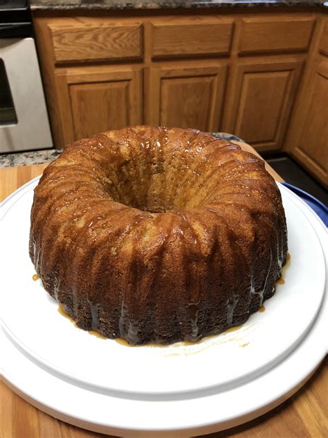 Banana Pound Cake With Caramel Glaze Recipe Allrecipes