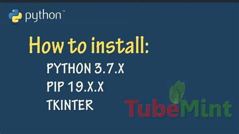 How To Install Python 3 7 Pip Tkinter On Windows 10 YouTube