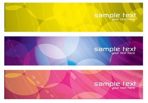 Colorful Abstract Banners Psd Set Free Photoshop Brushes At Brusheezy