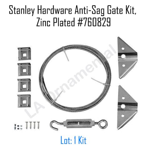 Stanley Hardware Anti Sag Gate Kit Zinc Plated Ebay