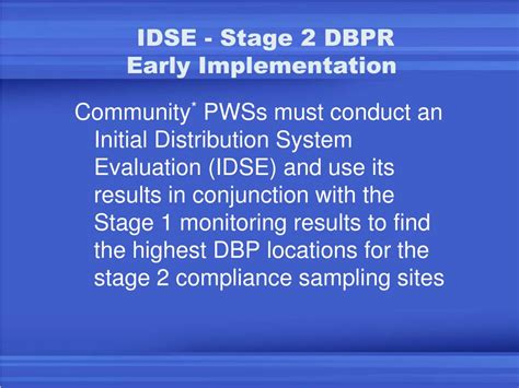 Ppt Disinfectants And Disinfection Byproducts Rule Stage Dbprs