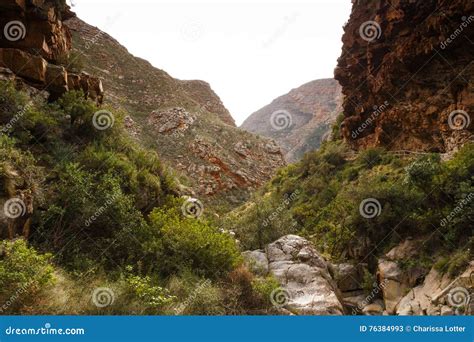 The Lookout Meiringspoort Waterfall In De Rust Stock Image Image Of