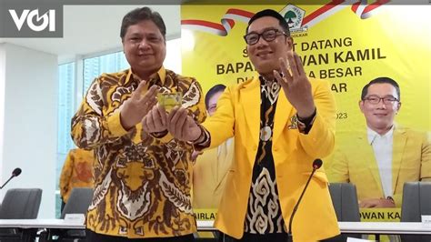 Gerindra Rekomendasi Ridwan Kamil Maju Pilkada Jakarta Golkar Masih