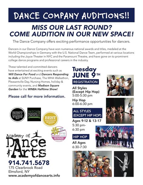 Dance Company Auditions at Academy of Dance Arts! | Tarrytown, NY Patch