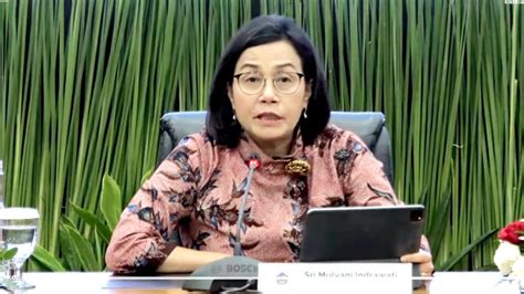 Foto Sri Mulyani Ungkap Apbn Surplus Rp Triliun Hingga Maret