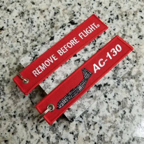 Ac 130 Gunship Remove Before Flight ® Keychain Tag Streamer Ebay