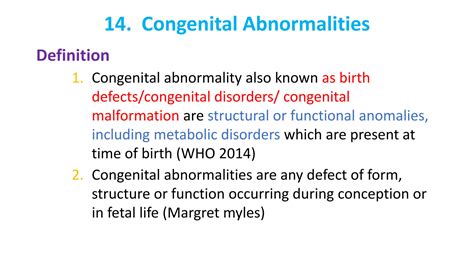 Solution Congenital Abnormalities 1 Studypool