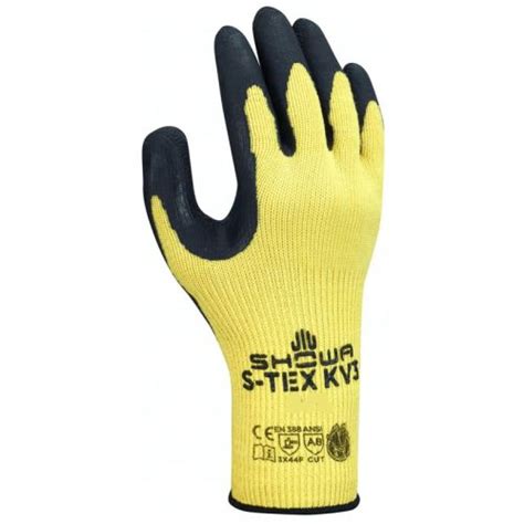 Gant Anti Coupure S Tex Kv Jaune Noir T Showa Stex Kv T