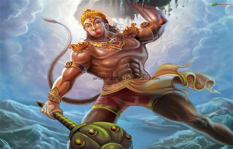 Hanuman Hindu Lord Hanuman Lifting Mountain Hd Wallpaper Pxfuel