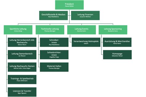 Organigramm STV St Gallen Volleyball