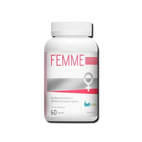 Multivitam Nico Feminino Femme Goji Berry Belt Nutrition No Shoptime