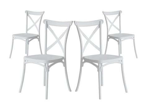 Pack Chaises Restauration Empilables Caroline X X Cm House