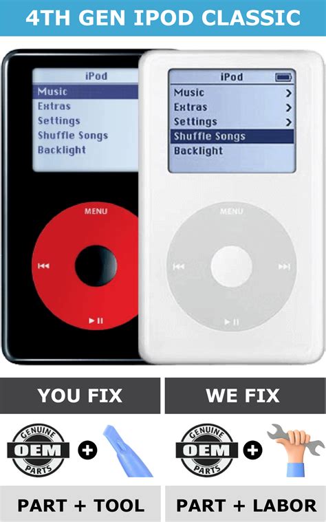 Original Apple IPod 4th Generation Repair Parts & Services