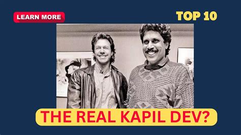 10 FACTS ABOUT KAPIL DEV THAT YOU DIDN T KNOW YouTube