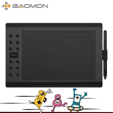 Gaomon M K Pro Graphics Drawing Tablet With Levels Tilt