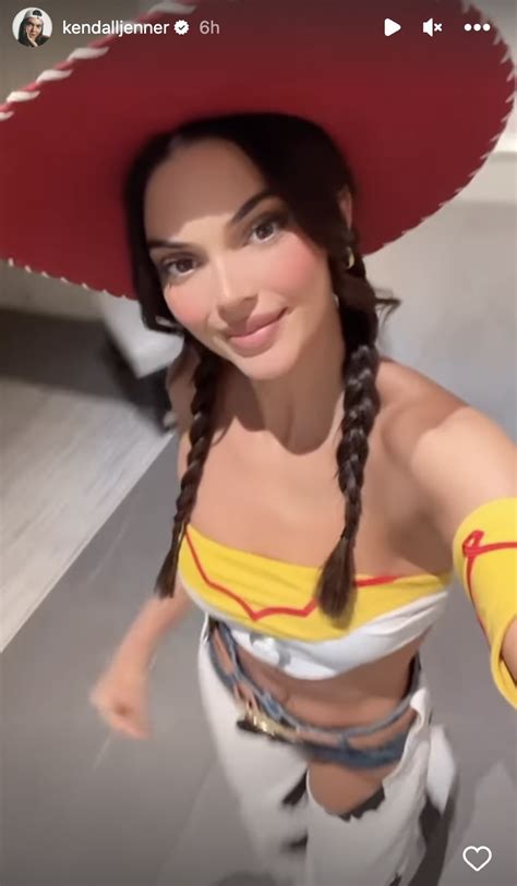 Kendall Jenner Does Toy Story Style As Jessie In Chaps For Halloween