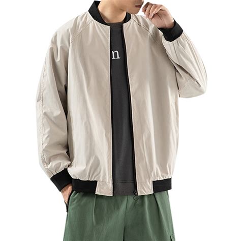 Mens Jacket With Hoodmens Fashion Simple Slim Fit Solid Color Pocket Decoration Baseball